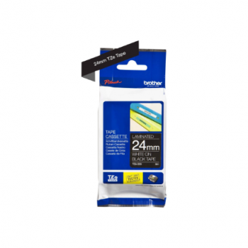 Brother | TZe-355 Laminated Tape | White on Black | TZe | 8 m | 2.4 cm