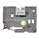 Brother | TZe-S221 Strong Adhesive Laminated Tape | Black on White | TZe | 8 m | 9 cm