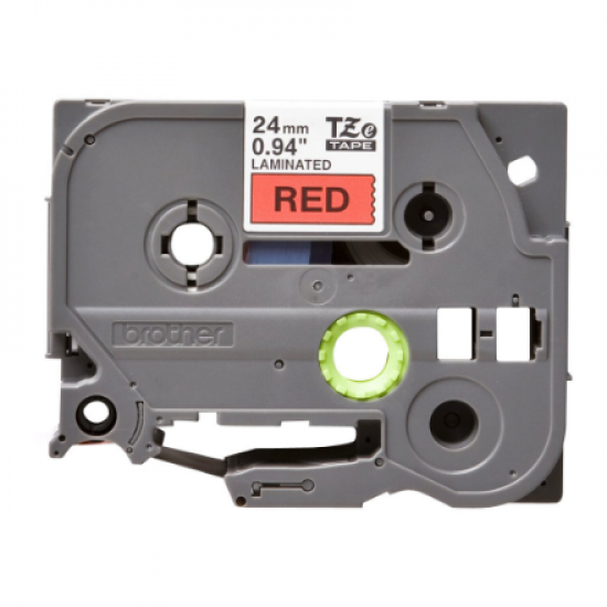 Brother | TZe-451 Laminated Tape | Black On Red | TZe | 8 m | 2.4 cm