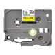 Brother | TZe-611 Laminated Tape | Black on Yellow | TZe | 8 m | 6 cm