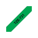 Brother | TZe-731 Laminated Tape | Black on Green | TZe | 8 m | 1.2 cm