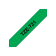 Brother | TZe-731 Laminated Tape | Black on Green | TZe | 8 m | 1.2 cm