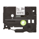 Brother | TZe-FX221 Flexible ID Laminated Tape | Black on White | TZe | 8 m | 0.9 cm
