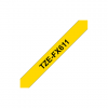 Brother | TZe-FX611 Flexible ID Laminated Tape | Black on Yellow | TZe | 8 m | 6 cm