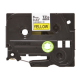 Brother | TZe-FX611 Flexible ID Laminated Tape | Black on Yellow | TZe | 8 m | 6 cm