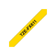 Brother | TZe-FX611 Flexible ID Laminated Tape | Black on Yellow | TZe | 8 m | 6 cm
