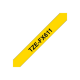 Brother | TZe-FX611 Flexible ID Laminated Tape | Black on Yellow | TZe | 8 m | 6 cm