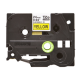 Brother | TZe-FX651 Flexible ID Laminated Tape | Black on Yellow | TZe | 8 m | 2.4 cm