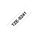 Brother | TZe-S241 Strong Adhesive Laminated Tape | Black on White | TZe | 8 m | 1.8 cm