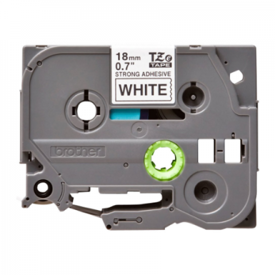 Brother | TZe-S241 Strong Adhesive Laminated Tape | Black on White | TZe | 8 m | 1.8 cm