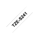 Brother | TZe-S241 Strong Adhesive Laminated Tape | Black on White | TZe | 8 m | 1.8 cm