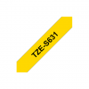 Brother | TZe-S631 Strong Adhesive Laminated Tape | Black on Yellow | TZe | 8 m | 1.2 cm