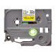 Brother | TZe-S631 Strong Adhesive Laminated Tape | Black on Yellow | TZe | 8 m | 1.2 cm