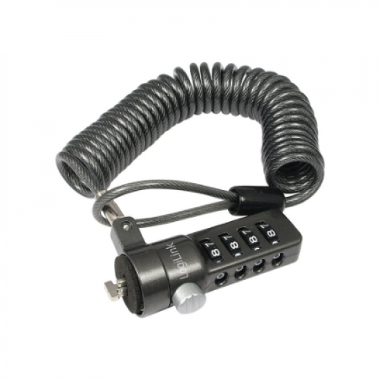 Logilink NBS004,  Notebook Coil Cable Lock, black
