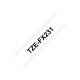 Brother | TZe-FX231 Flexible ID Laminated Tape | Black on White | TZe | 8 m | 1.2 cm