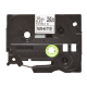 Brother | TZe-FX231 Flexible ID Laminated Tape | Black on White | TZe | 8 m | 1.2 cm