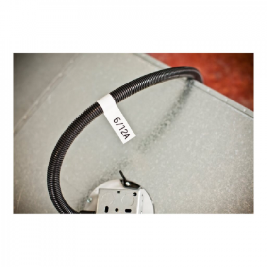 Brother | TZe-FX231 Flexible ID Laminated Tape | Black on White | TZe | 8 m | 1.2 cm