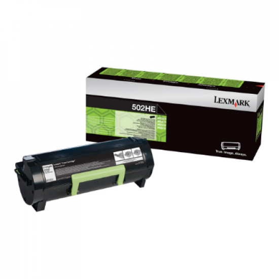 Lexmark 50F2H0E | 502HE High Yield Corporate Cartridge (5k) | Cartridge | Black