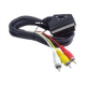Cablexpert | SCART/3 x RCA | SCART (21-pin) | 3 x RCA