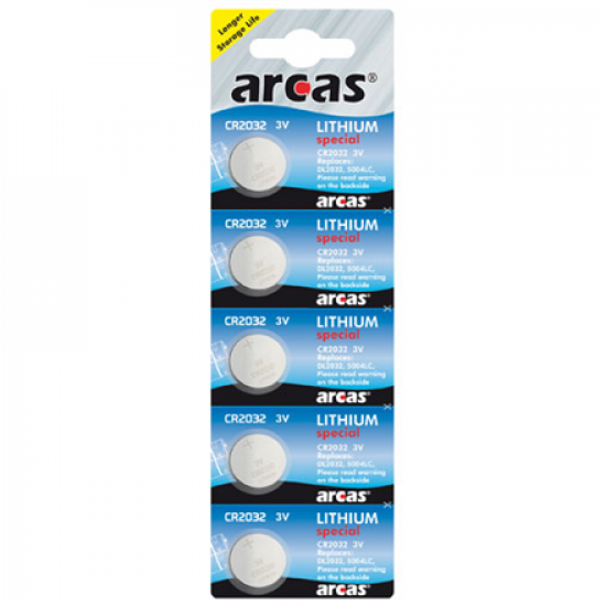 Arcas | CR2032 | Lithium | 5 pc(s)