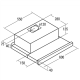 CATA | Hood | TF-5260/C | Telescopic | Energy efficiency class E | Width 60 cm | 325 m³/h | Mechanical | Black