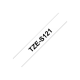 Brother | TZe-S121 Strong Adhesive Laminated Tape | Black on Clear | TZe | 8 m | 9 cm