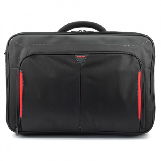 Targus | CN418EU | Clamshell Laptop Bag | Briefcase | Black/Red | 17-18 