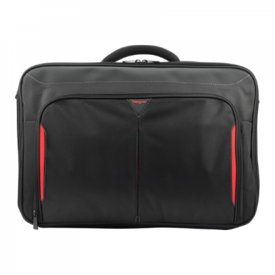 Targus | CN418EU | Clamshell Laptop Bag | Briefcase | Black/Red | 17-18 