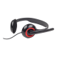Gembird | MHS-002 Stereo headset | Built-in microphone | 3.5 mm | Black/Red