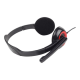 Gembird | MHS-002 Stereo headset | Built-in microphone | 3.5 mm | Black/Red