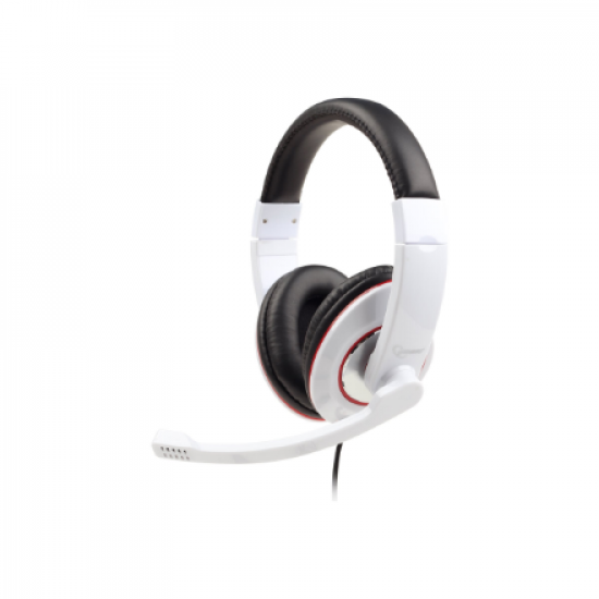 Gembird | MHS-001-GW | Stereo headset | Built-in microphone | 3.5 mm | Glossy white