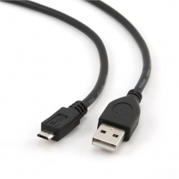 Cablexpert | USB 2.0 | Black | * Male A plug to male Micro-B plug USB 2.0 cable* Gold-plated contacts for reliable high-speed data transfer* Moulded connectors | USB-A to micro-USB