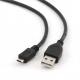 Cablexpert | USB 2.0 | Black | * Male A plug to male Micro-B plug USB 2.0 cable* Gold-plated contacts for reliable high-speed data transfer* Moulded connectors | USB-A to micro-USB