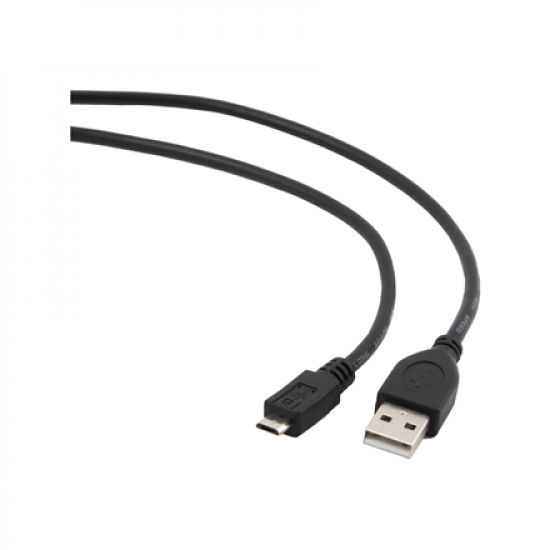 Cablexpert | USB 2.0 | Black | * Male A plug to male Micro-B plug USB 2.0 cable* Gold-plated contacts for reliable high-speed data transfer* Moulded connectors | USB-A to micro-USB