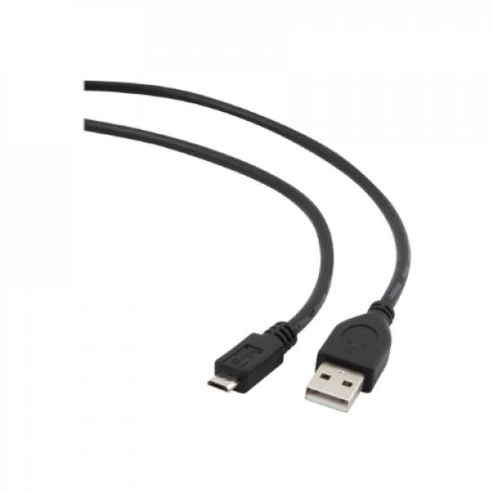 Cablexpert | USB 2.0 | Black | * Male A plug to male Micro-B plug USB 2.0 cable* Gold-plated contacts for reliable high-speed data transfer* Moulded connectors | USB-A to micro-USB
