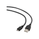 Cablexpert | USB 2.0 | Black | * Male A plug to male Micro-B plug USB 2.0 cable* Gold-plated contacts for reliable high-speed data transfer* Moulded connectors | USB-A to micro-USB