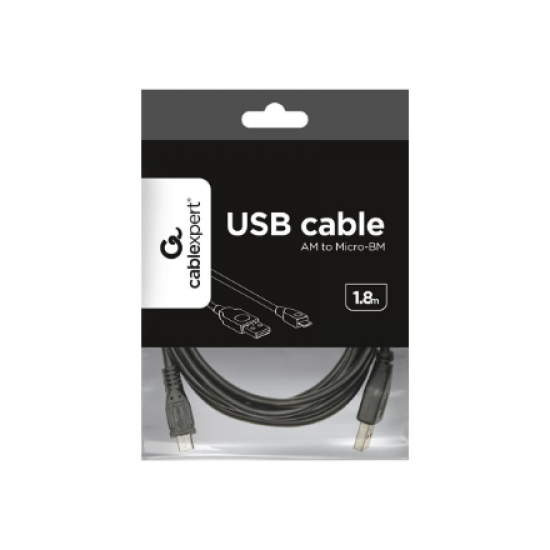 Cablexpert | 1.8m USB 2.0 A/Micro-B M | USB A | Micro-USB B