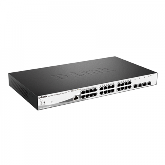 D-Link | Metro Ethernet Switch | DGS-1210-28P/ME | Managed L2 | Rack mountable | Gigabit Ethernet (copper) ports quantity 24 | SFP ports quantity 4 | Power over Ethernet (PoE) ports quantity 20 | PoE/Poe+ ports quantity 4 | Power supply type Single | 24 m