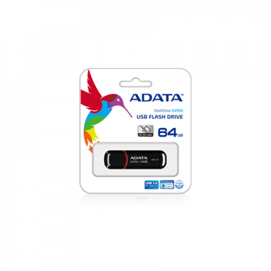 ADATA | UV150 | 64 GB | USB 3.0 | Black