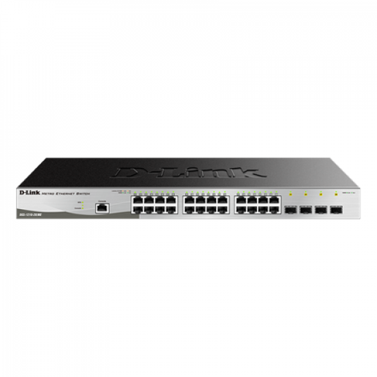 D-Link | Metro Ethernet Switch | DGS-1210-28/ME | Managed L2 | Rack mountable | Gigabit Ethernet (copper) ports quantity 24 | SFP ports quantity 4 | Power supply type Single | 24 month(s)