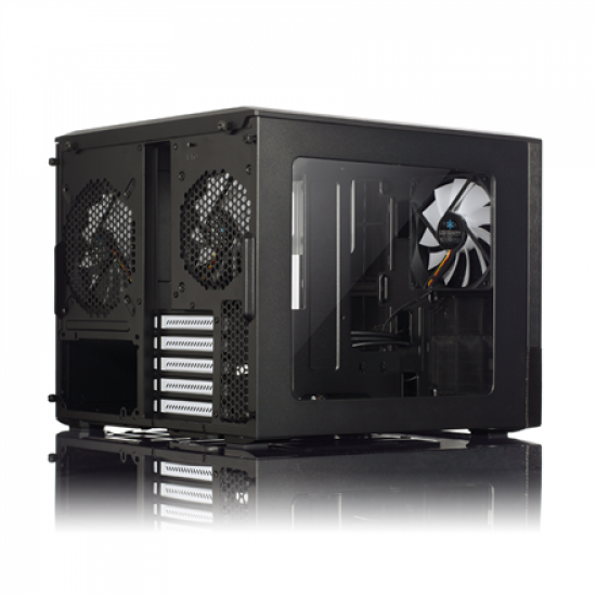 Fractal Design | NODE 804 | Side window | 2 - USB 3.0Audio in/outPower button with LED (white)HDD activity LED (white) | Black | Micro ATX