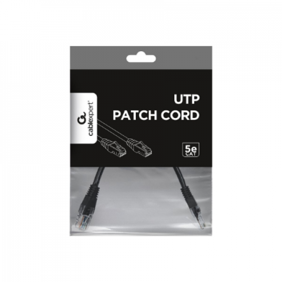 Cablexpert | Patch Cord Cat.5e UTP 0.25m | Black RJ-45 | RJ-45
