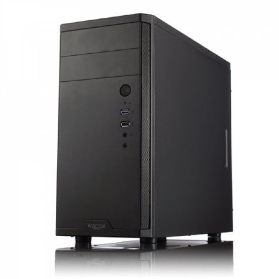 Fractal Design | CORE 1100 | Black | Micro ATX | ATX PSUs, up to 185mm if a typical-length optical drive is mounted