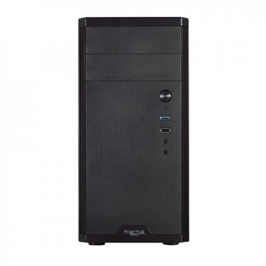 Fractal Design | CORE 1100 | Black | Micro ATX | ATX PSUs, up to 185mm if a typical-length optical drive is mounted