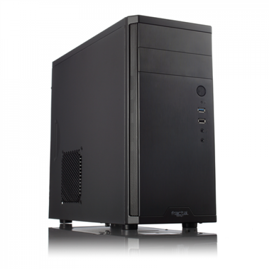 Fractal Design | CORE 1100 | Black | Micro ATX | ATX PSUs, up to 185mm if a typical-length optical drive is mounted