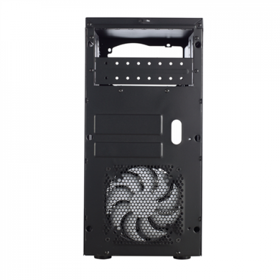 Fractal Design | CORE 1100 | Black | Micro ATX | ATX PSUs, up to 185mm if a typical-length optical drive is mounted