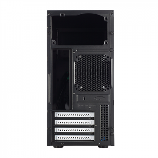 Fractal Design | CORE 1100 | Black | Micro ATX | ATX PSUs, up to 185mm if a typical-length optical drive is mounted