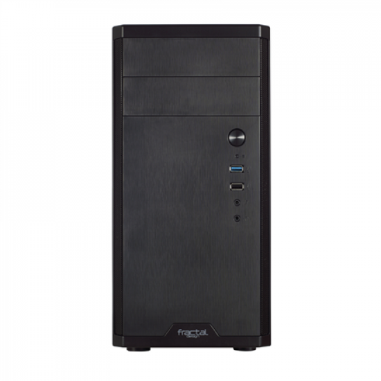 Fractal Design | CORE 1100 | Black | Micro ATX | ATX PSUs, up to 185mm if a typical-length optical drive is mounted