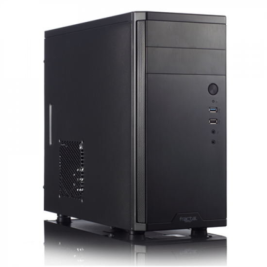 Fractal Design | CORE 1100 | Black | Micro ATX | ATX PSUs, up to 185mm if a typical-length optical drive is mounted