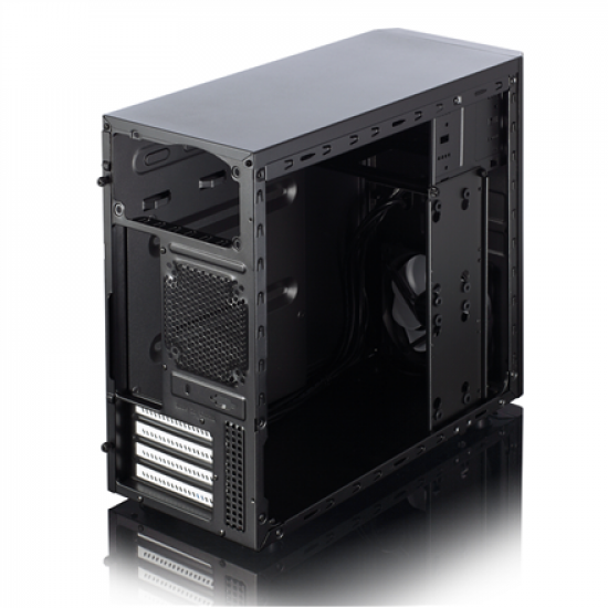 Fractal Design | CORE 1100 | Black | Micro ATX | ATX PSUs, up to 185mm if a typical-length optical drive is mounted